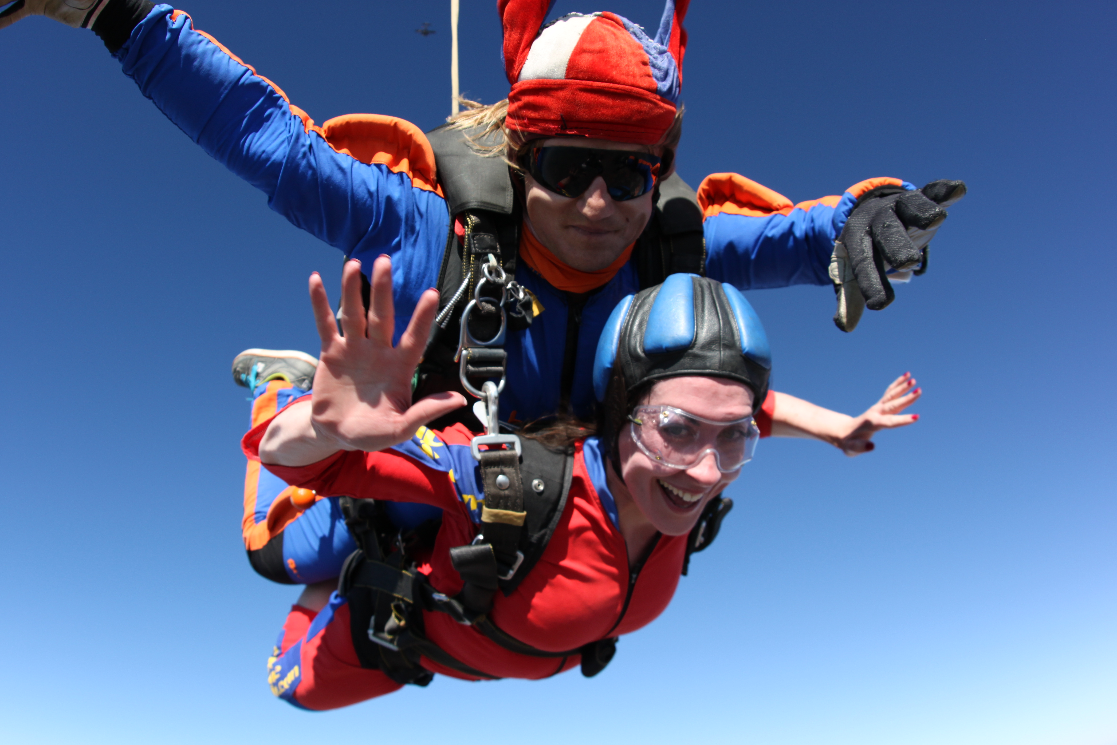 Edwina in mid air