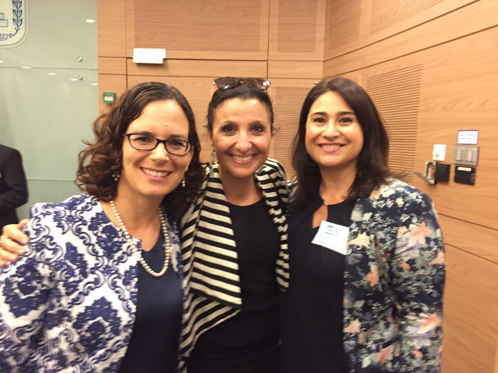 Ms Hassan Nahoum introduced Minister Sacramento to MK Rachel Azaria