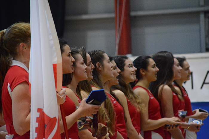 The Gibraltar squad sing the national anthem The Gibraltar squad sing the national anthem