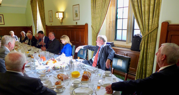 The breakfast session in House of Commons