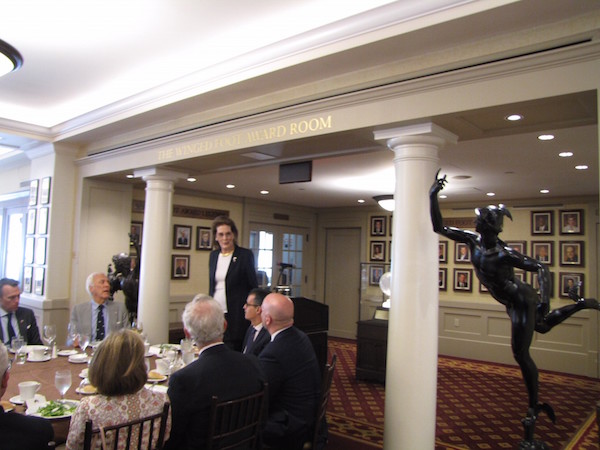 Mrs Franklin D Roosevelt Jnr introduced the Deputy Chief Minister