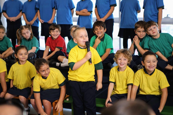 6 Year Old Jake Stevens addressing Minister Cortes
