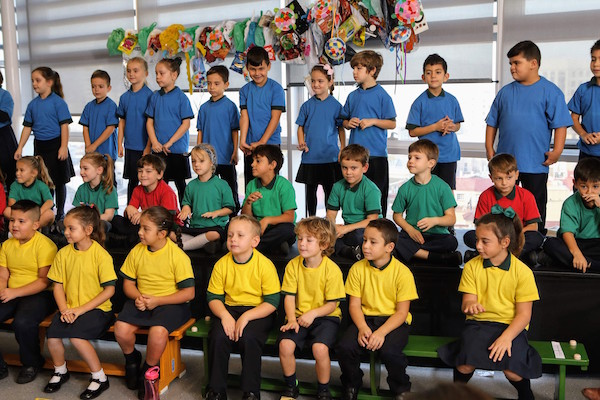 Year Two Children presenting their research to parents and the Panel of Experts