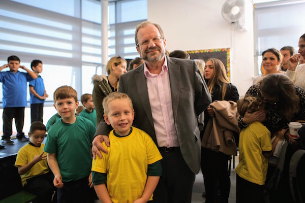 Minister Cortes praised 6 Year old Jake for his impassioned speech after the Presentation