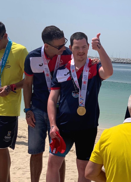 Adam Stewart with unified partner (and Government Chief Secretary) Darren Grech
